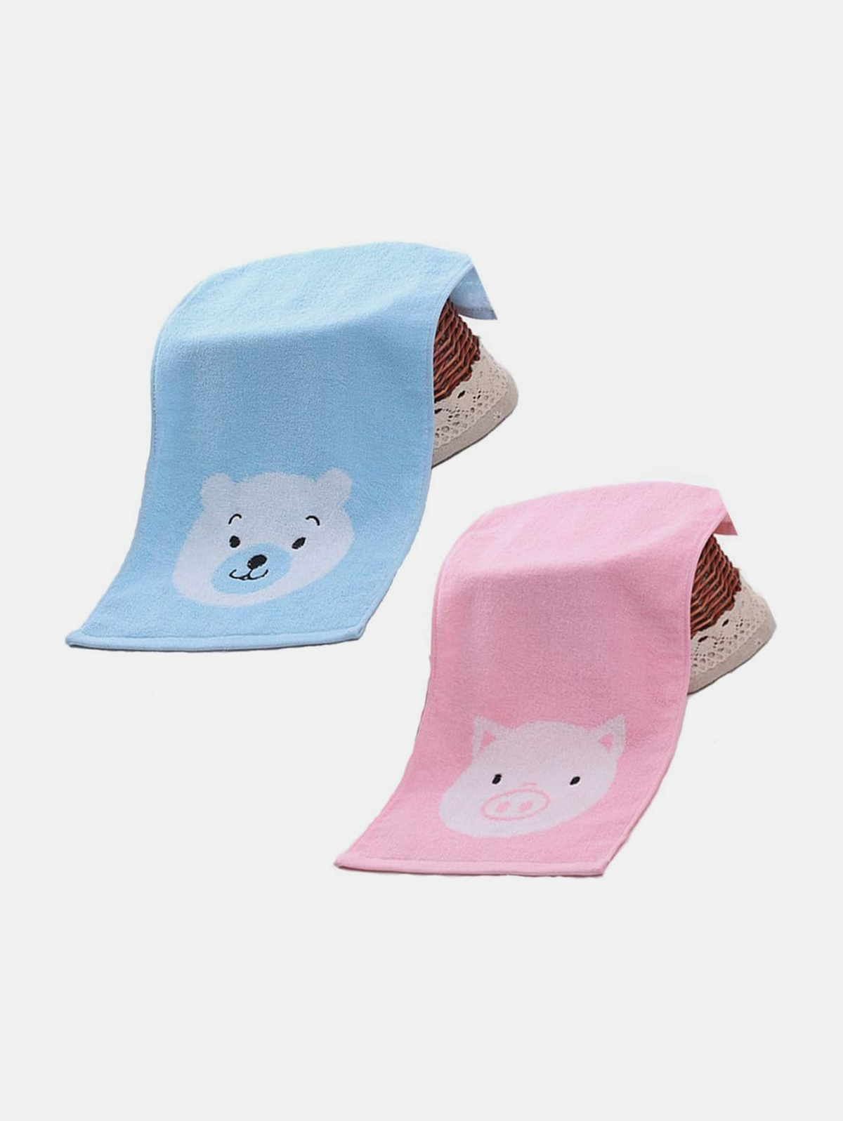 Cute Animal Face Towels