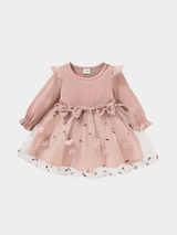 Mesh Princess Dress with Long Sleeves