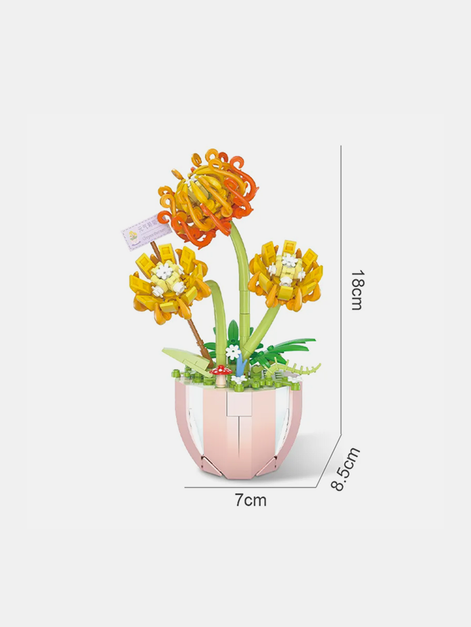 Building Block Potted Flower DIY